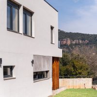 Exterior amb vistes a Sant LLorenç K-Matadepera casa passiva Passivhaus a Catalunya