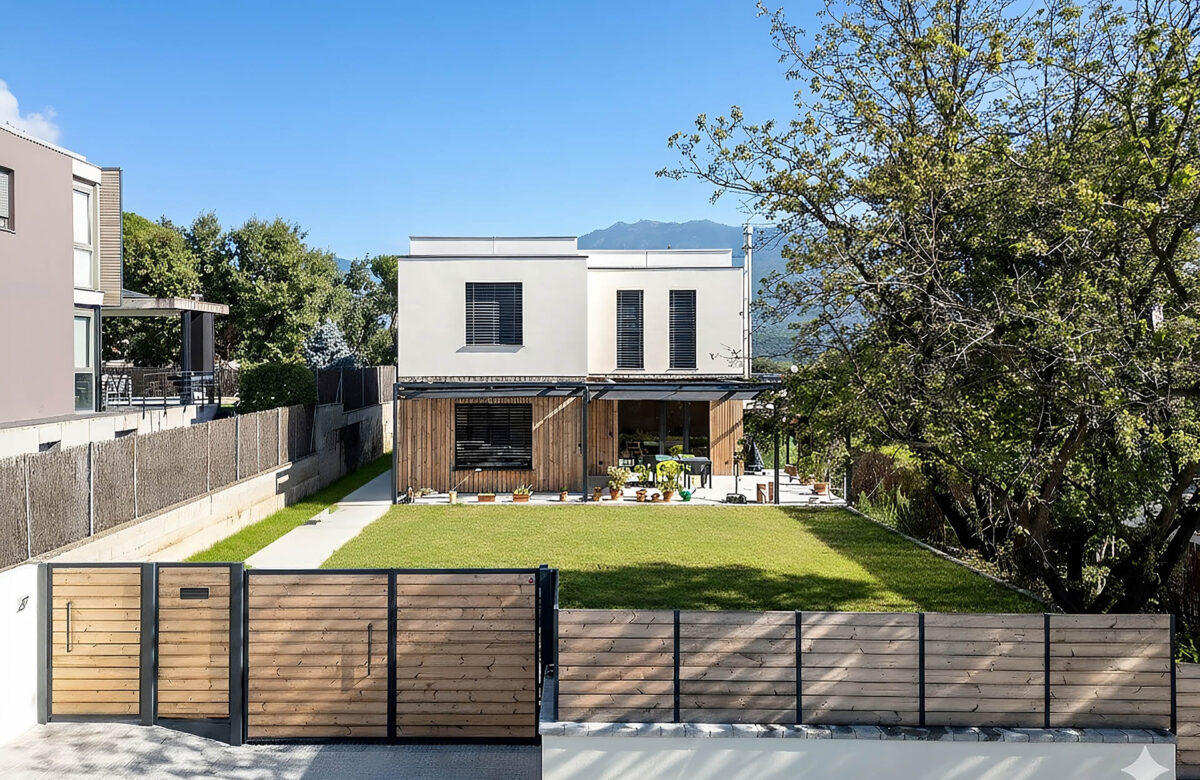 Proyecto de vivienda sostenible en Barcelona con estructura de madera.