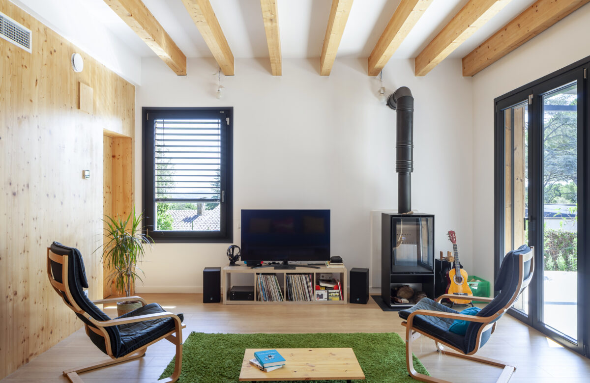 Casa de madera en Barcelona, proyecto sostenible y certificable Passivhaus.